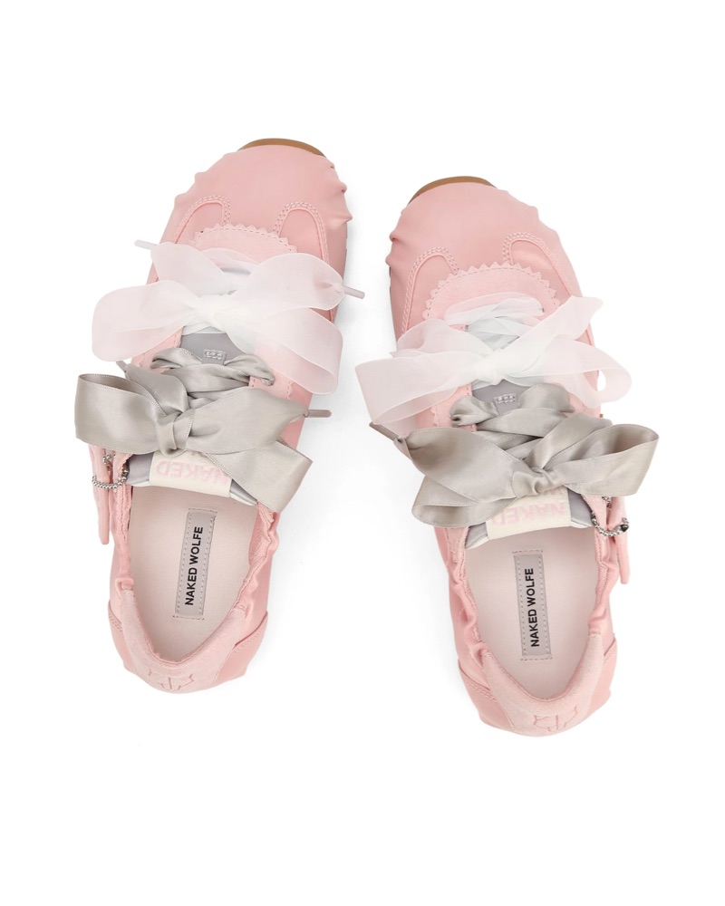 Naked Wolfe Pink Ballet Sneakers by Naked Wolfe - Pickle