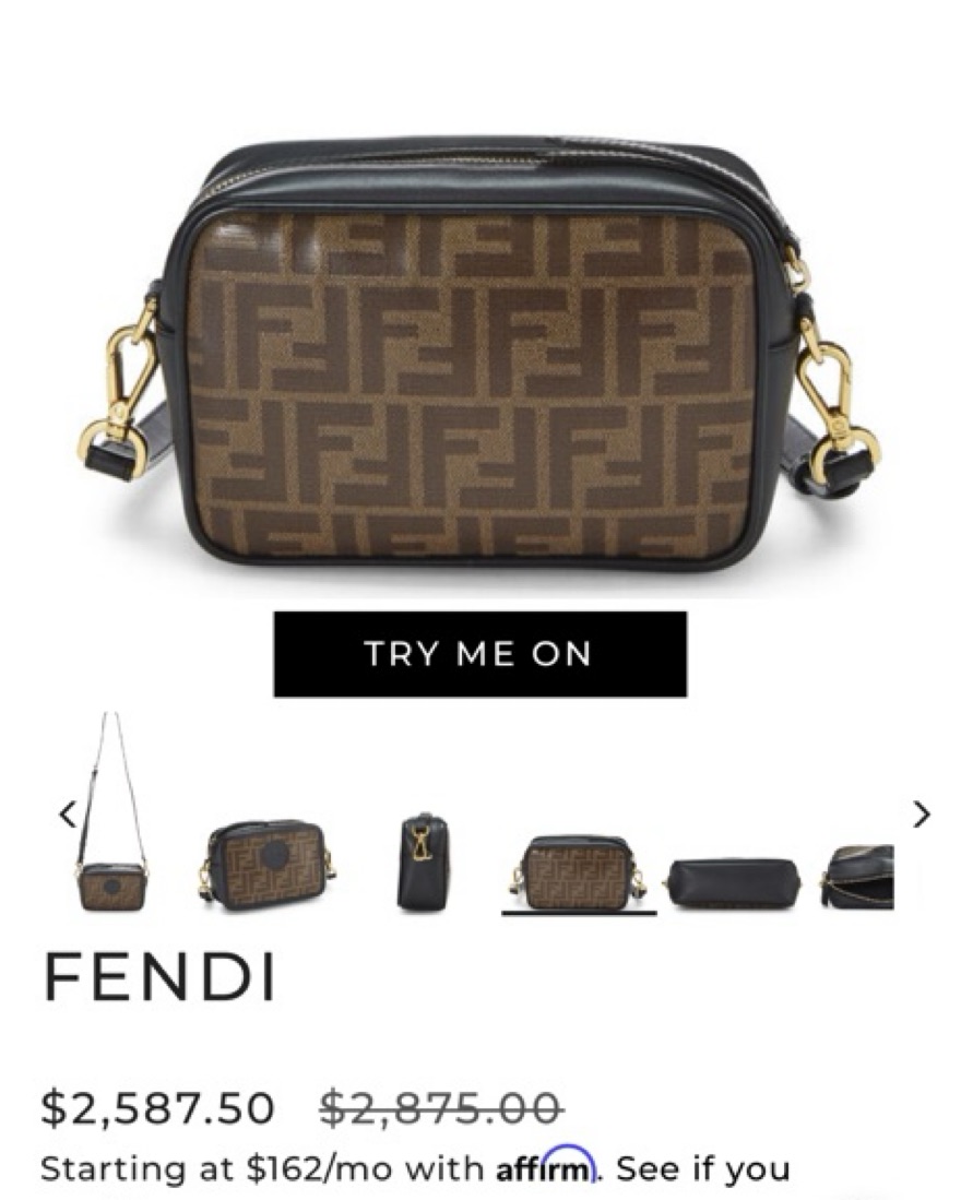 【FENDI】W.MINIATURE◆7AS368ABVE Fendigraphy Mini Fabric Brown | Fendi