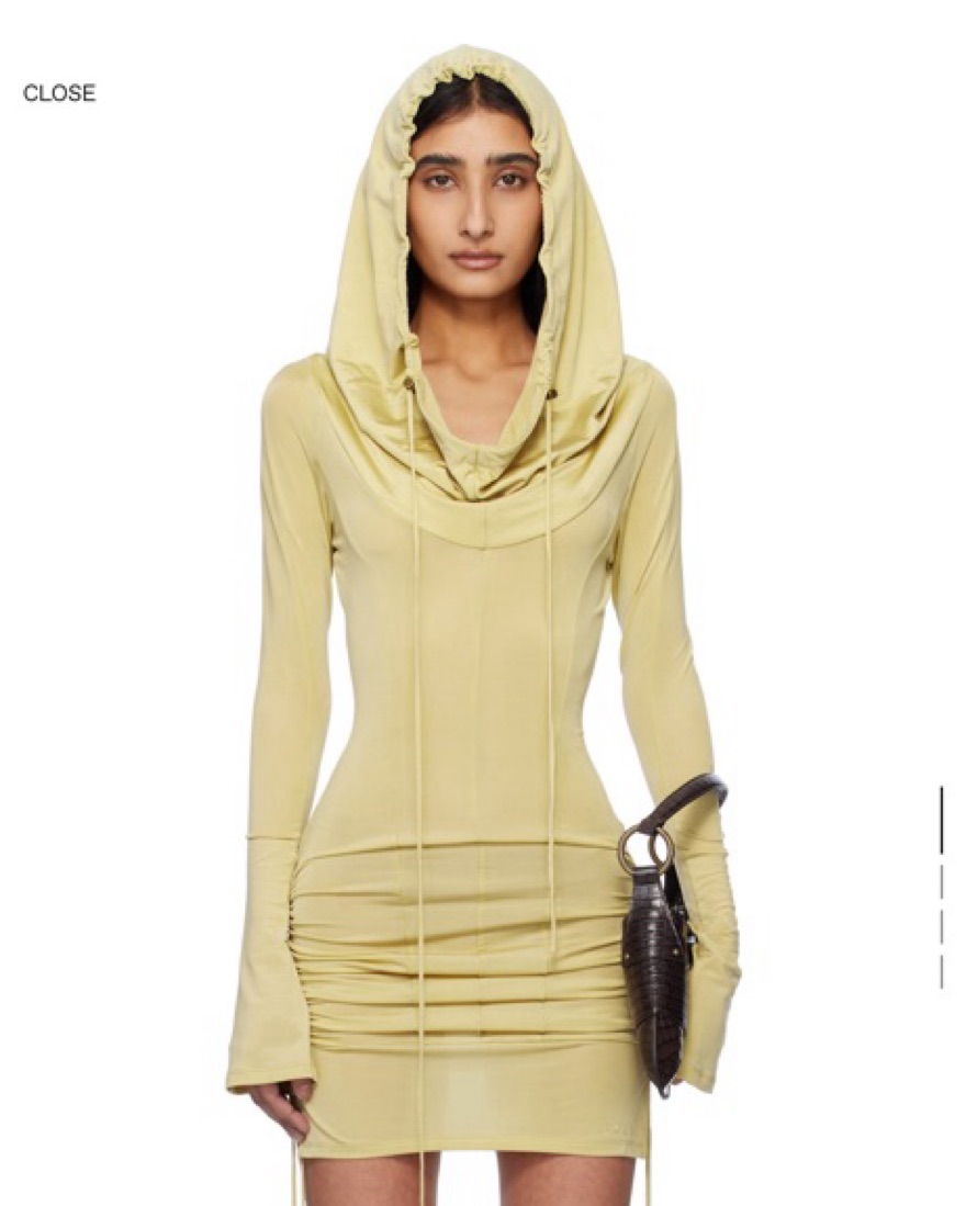 knwls long sleeve dress Jean Paul Gaultier X KNWLS Clavicle Long Sleeve Short Dress in Lila