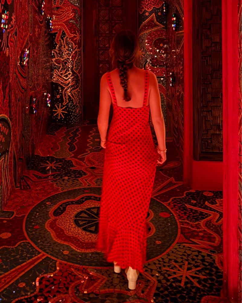 realisation par allegra dress red The Allegra dress in Aura