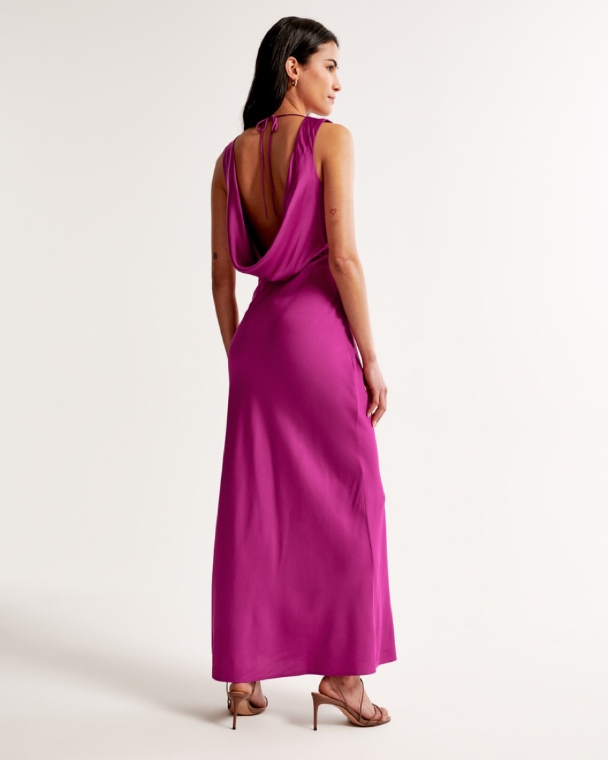 mens maxi dress Purple Dragon Áo Dài for Men