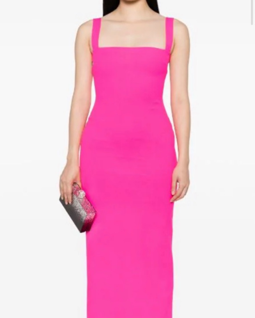 Solace London Joni Open Back Dress by SOLACE London - Pickle