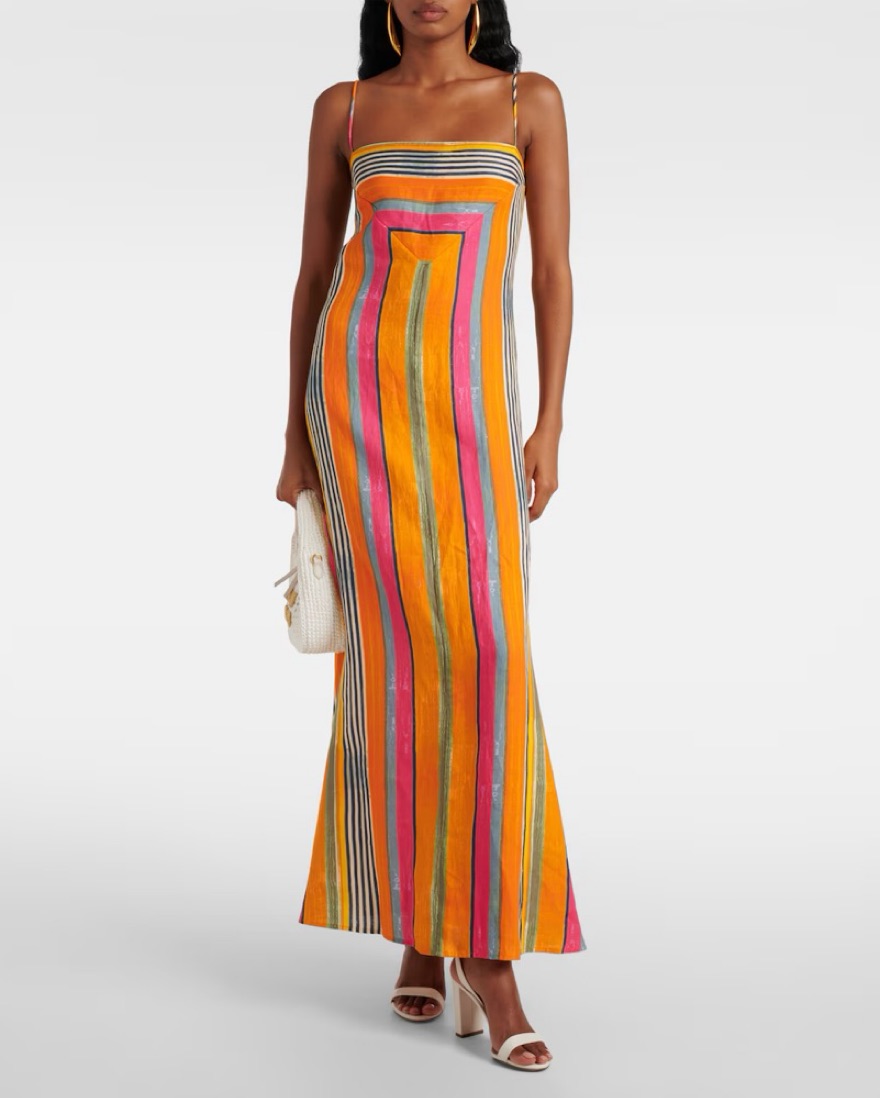 Staud Linen Laura Dress by Staud - Pickle