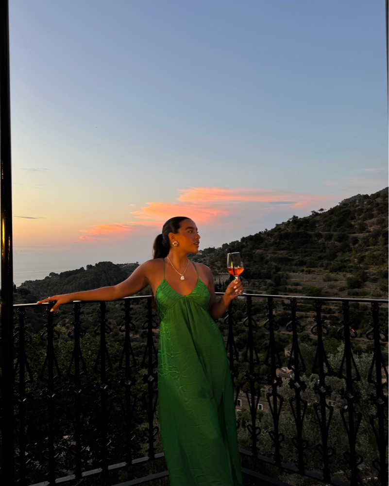Green Satin Zadig & Voltaire Maxi Dress by Zadig&Voltaire - Pickle