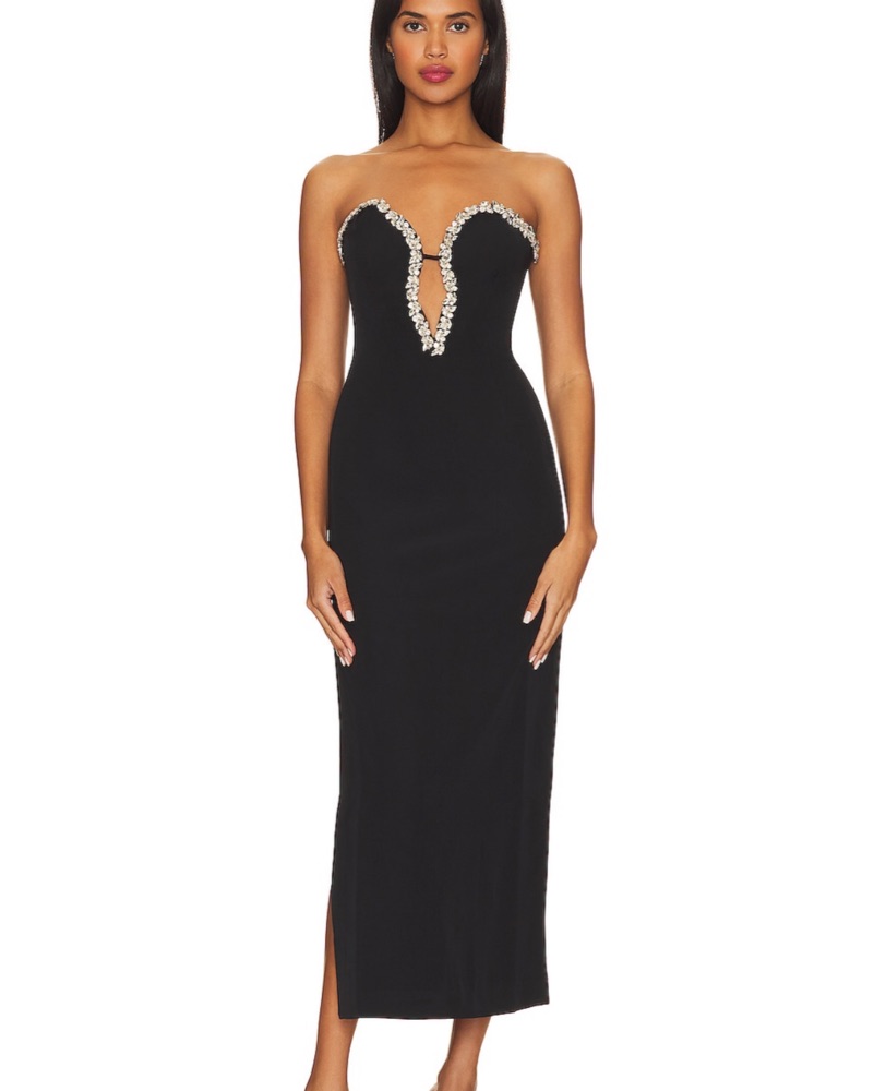 Bardot Eleni Diamante Midi Dress by Bardot - Pickle