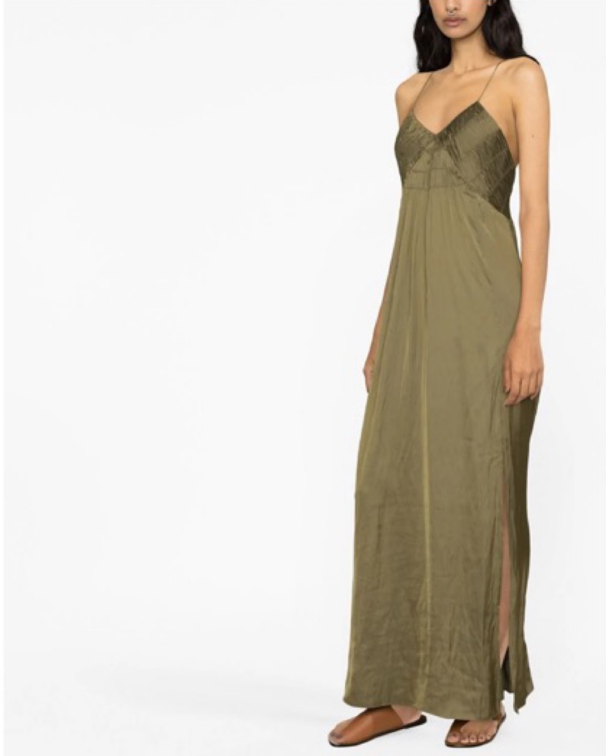 Zadig & Voltaire Satin Maxi Dress by Zadig&Voltaire - Pickle