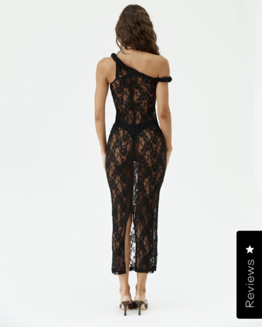 JOHANSEN THE LONG LACE POPPY DRESS | Pickle