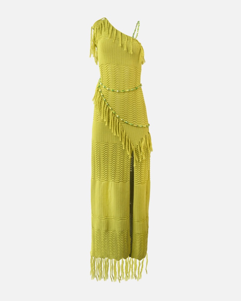yellow the label felix knit dress YLLW The Label Felix Knit Mini Striped Shift Dress M/L Sorbet