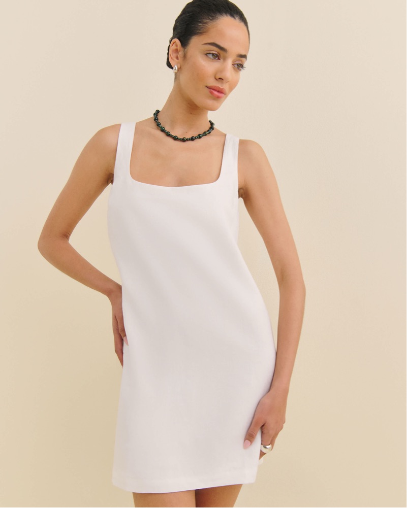 hamley linen dress reformation Reformation Hamley Linen Dress by Reformation