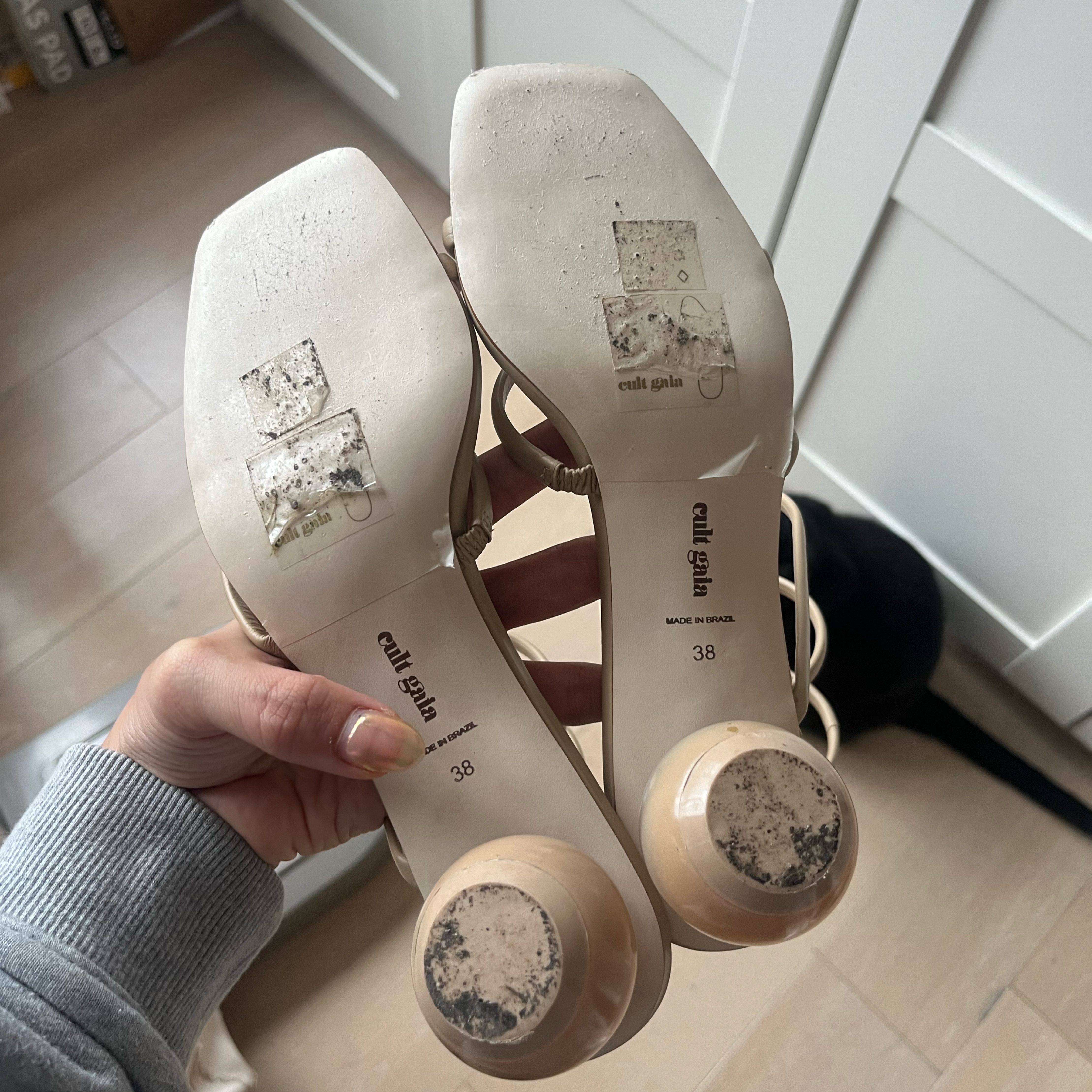 Cult Gaia Freya Wrap Sandal by Cult Gaia - Pickle
