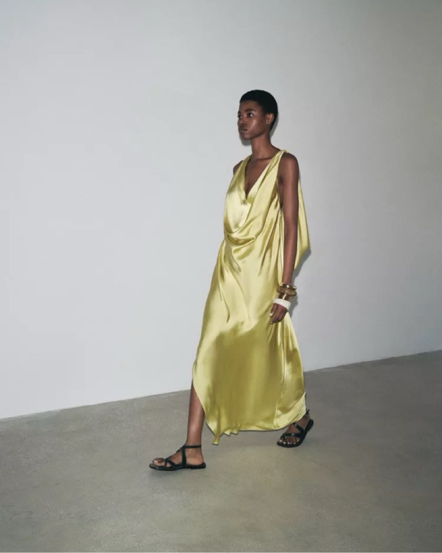 yellow satin hoco dress Two Pieces Long Homecoming with Silver Beading, Pro – cherishgirls Trumpet/Mermaid Halter Silk like Style:No Shawl line yellow satin short Emerald Green Maternity Tulle Robe