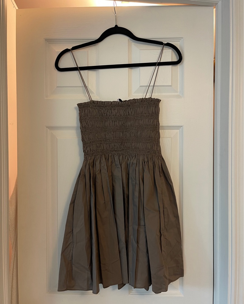matteau black dress MATTEAU Deep U Sundress