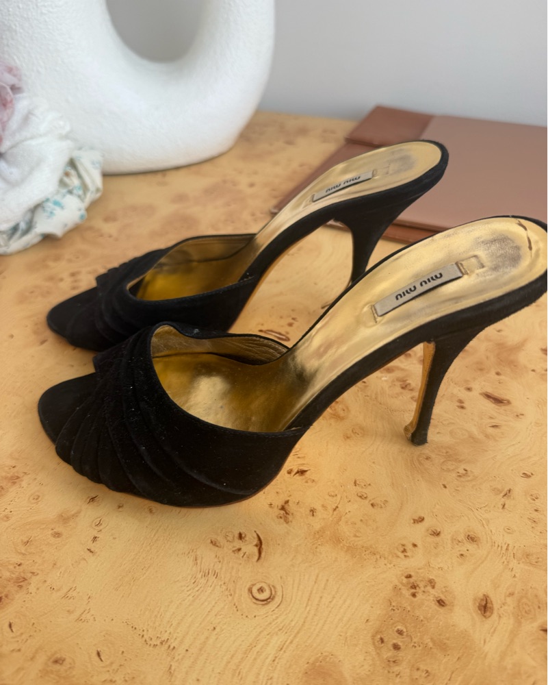 Velvet Miu Miu Heels | Pickle