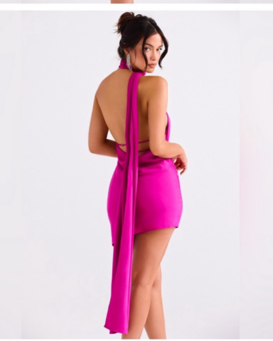 forever new hot pink dress Olive Ruffle Dress Hot Pink main image 1