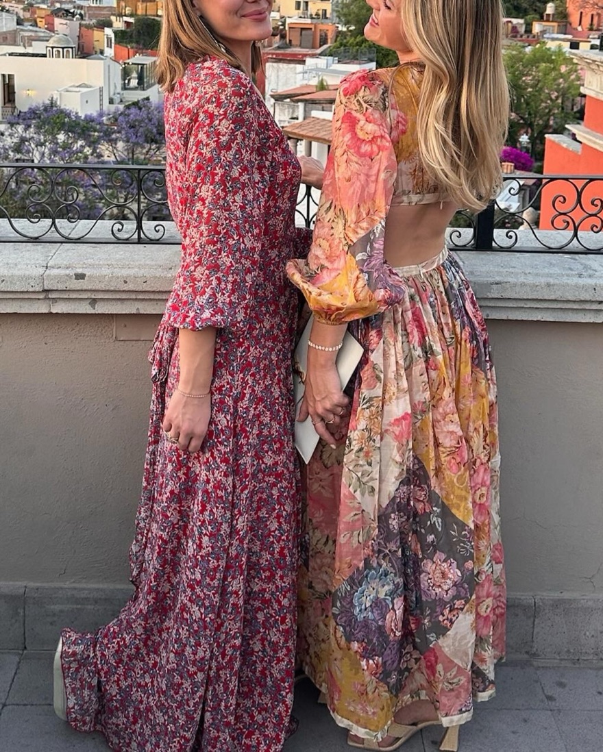 ZIMMERMANN Pattie Floral Patchwork Midi | Pickle