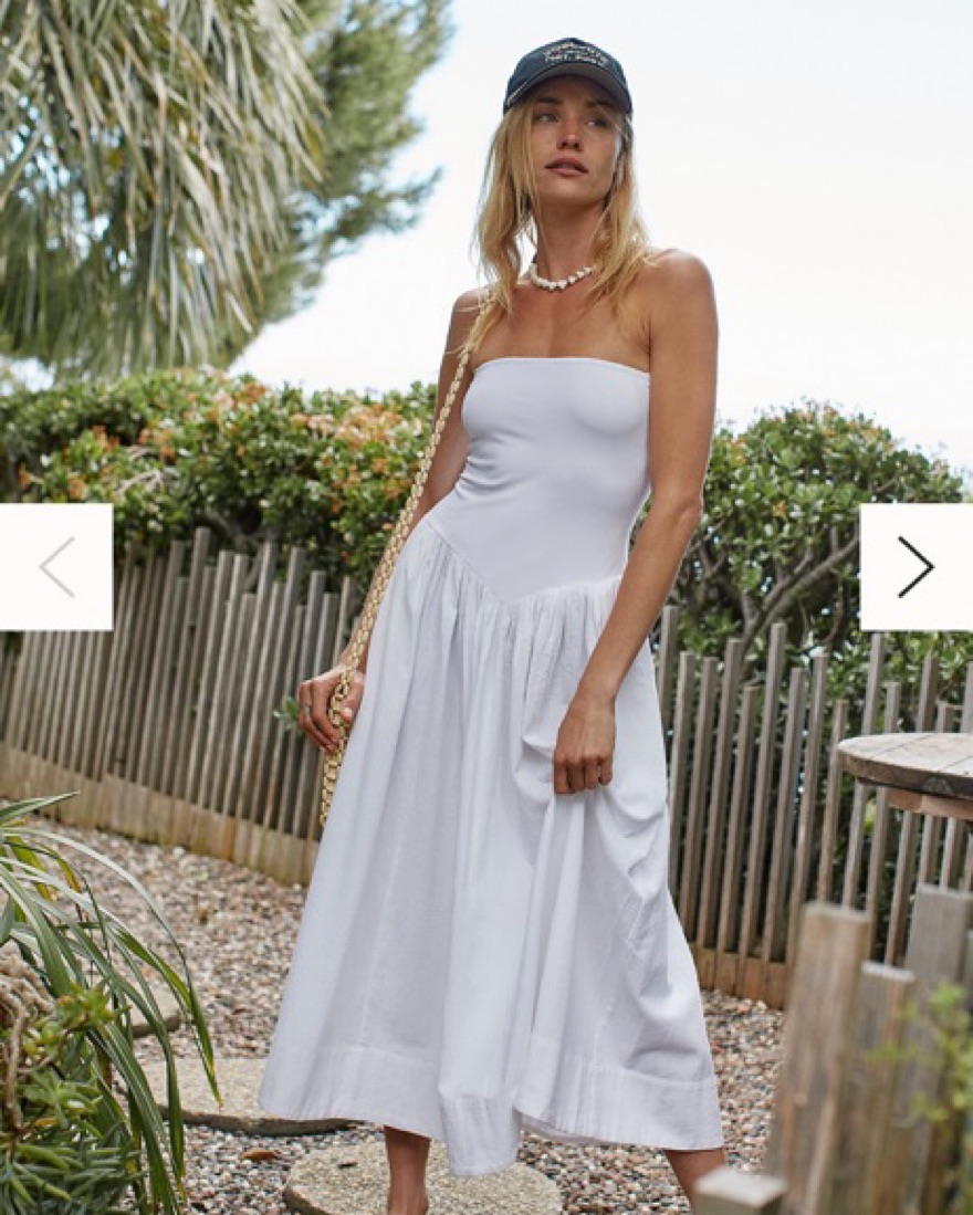 lucky brand women's dresses Festival Lace Trimmed Slip Dress Alisse | White Square-Neck YGroup_jesenia-beaded-mini-dress Show off your unique Size:M (MADE-TO-ORDER)