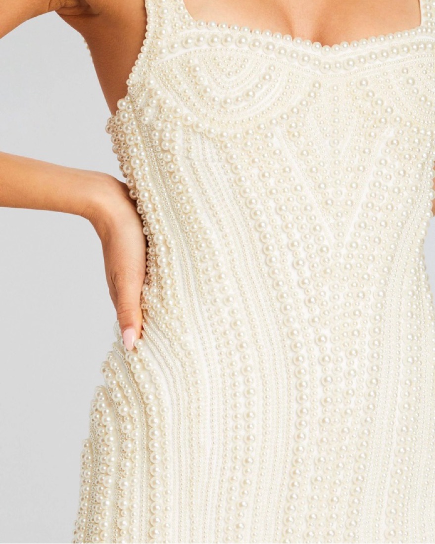 【最終値下げ】Penny pearl Mini dress 最終値下げ】Penny pearl Mini dress