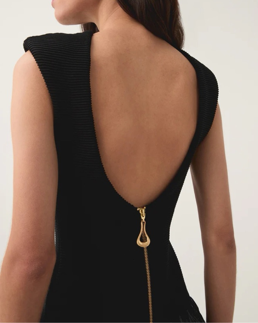 AJE RUSHES RAFFIA MINI DRESS BLACK S by Aje - Pickle