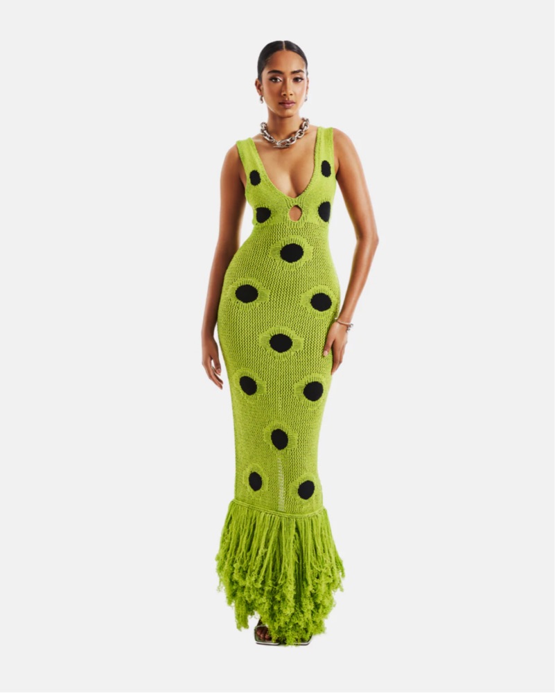 HANIFA HARPER MAXI KNIT DRESS by Hanifa - Pickle