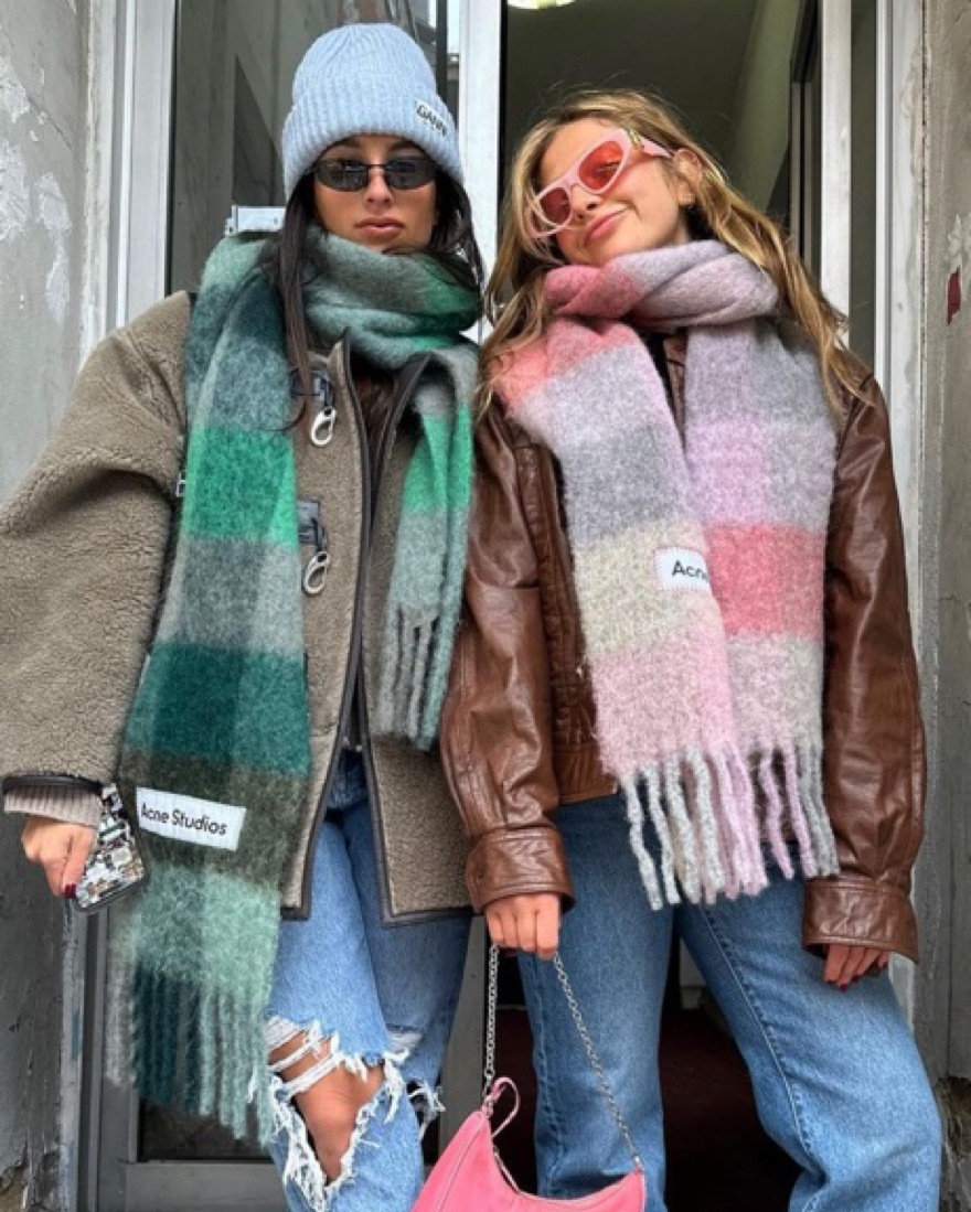 Acne studios Pink Fuzzy Scarf | Pickle