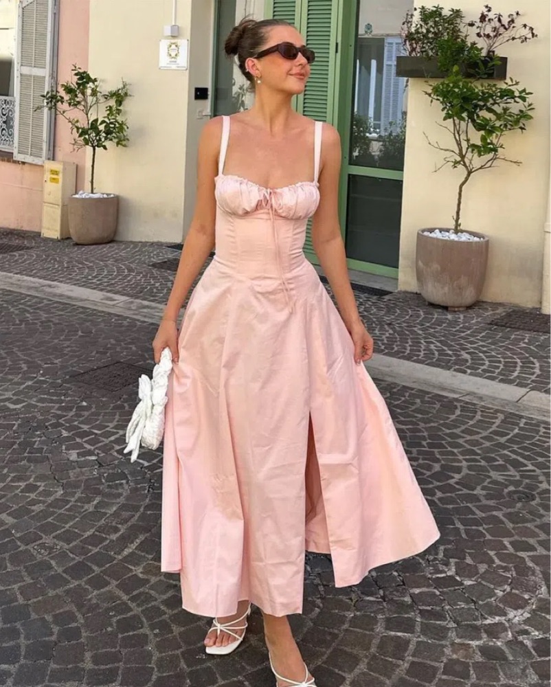 halterneck dress pink Pink Marble Print Halterneck Tie Waist Mini Dress 8
