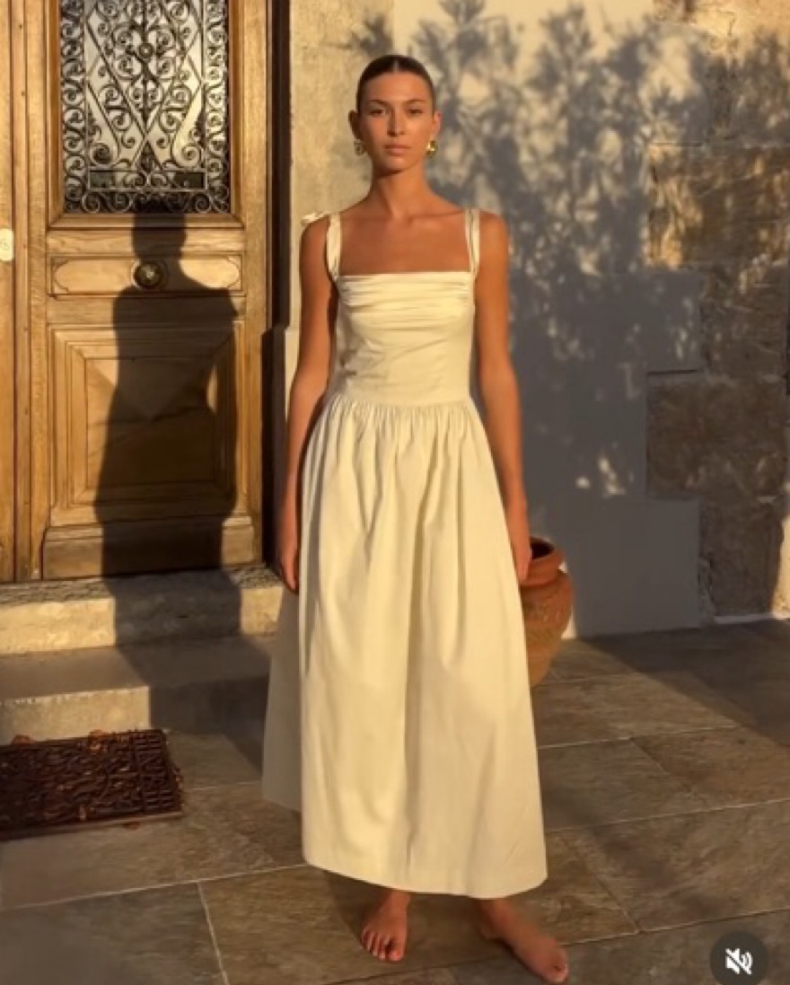 Murlong Cres Elsa Maxi Dress Ivory by Orseund Iris - Pickle