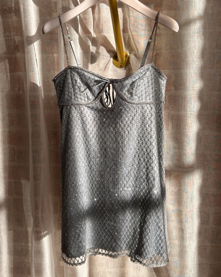 For Love & Lemons Glitter Slip Dress by For Love & Lemons - Pickle
