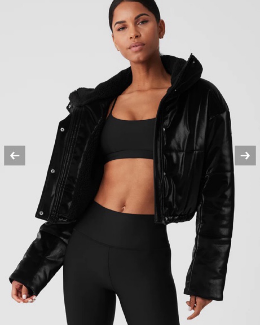 アロヨガ ALO YOGA Orion Puffer Jacket black Alo Yoga Orion Cropped Puffer Jacket | Pickle