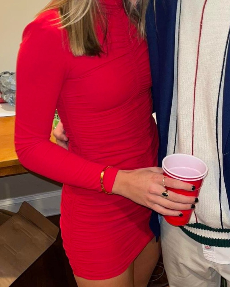 Red Zara Semi Dress by ZARA - Pickle
