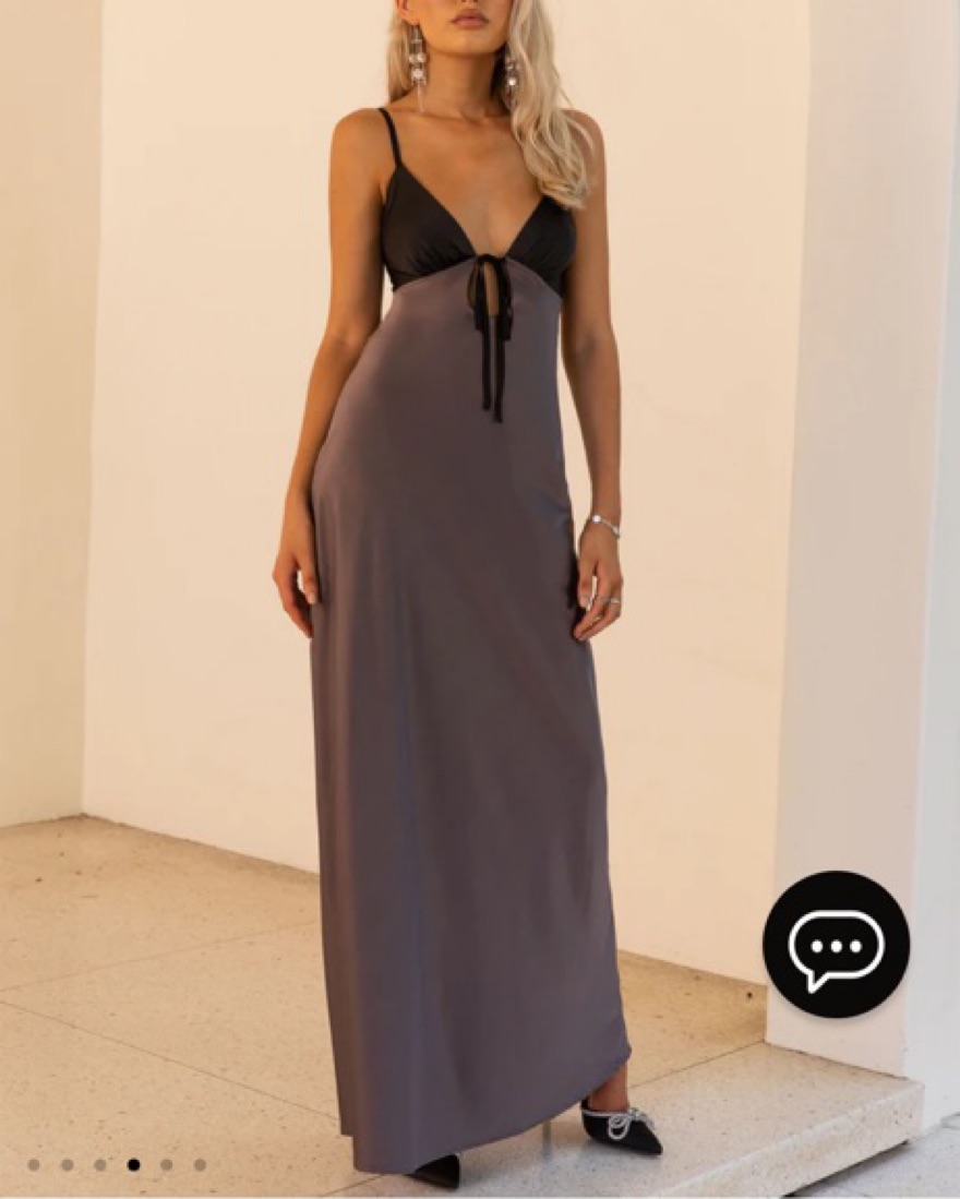 Peppermayo Flora Satin Maxi Dress by Peppermayo - Pickle