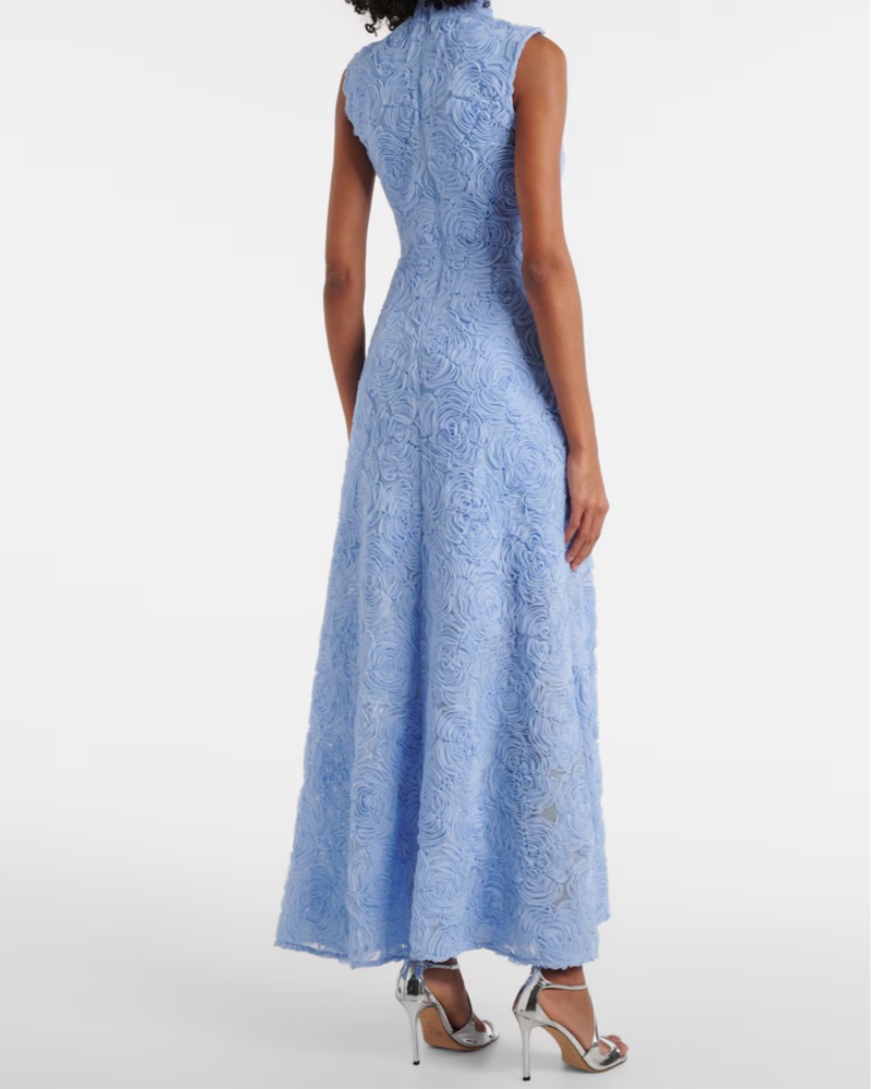 Rotate Floral mesh maxi dress by ROTATE Birger Christensen - Pickle