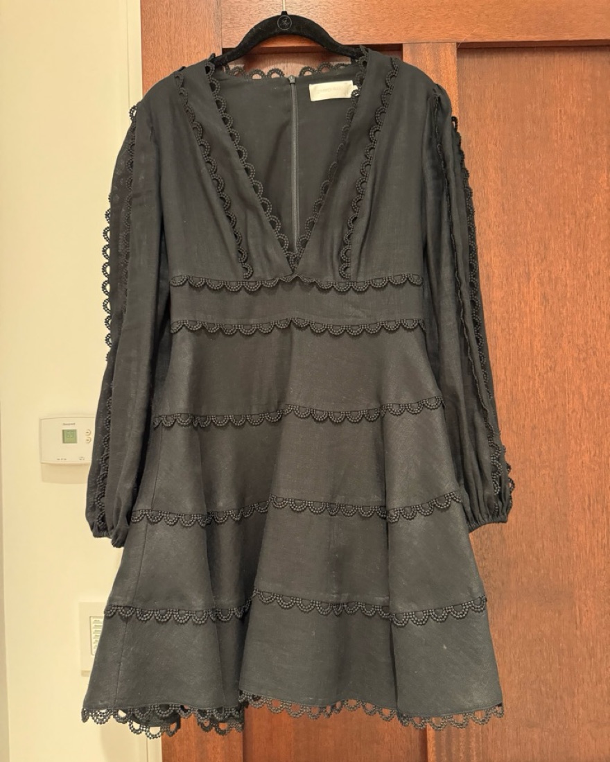 heathers flounce short dress Zimmermann Heathers Flounce Dress Designer Dress Zimmermann Heathers  Flounce Short Dress Hire