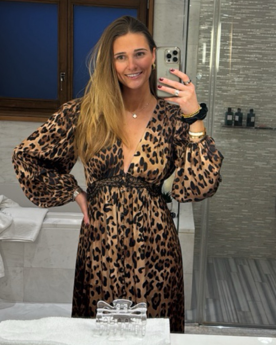 Ronny Kobo Long Cheetah Silk Lace Dress by Ronny Kobo - Pickle