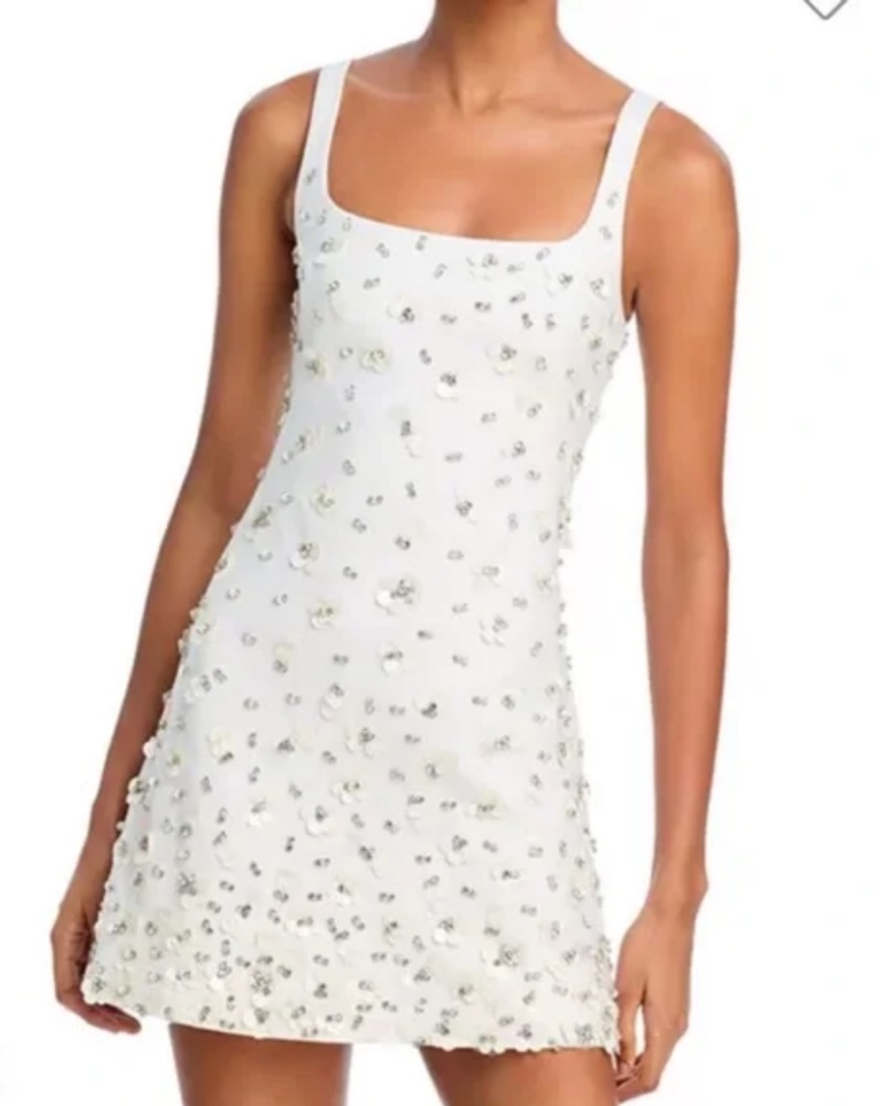simkhai ziva sequin & rhinestone mini dress SIMKHAI Ziva Sleeveless Embellished Mini Dress
