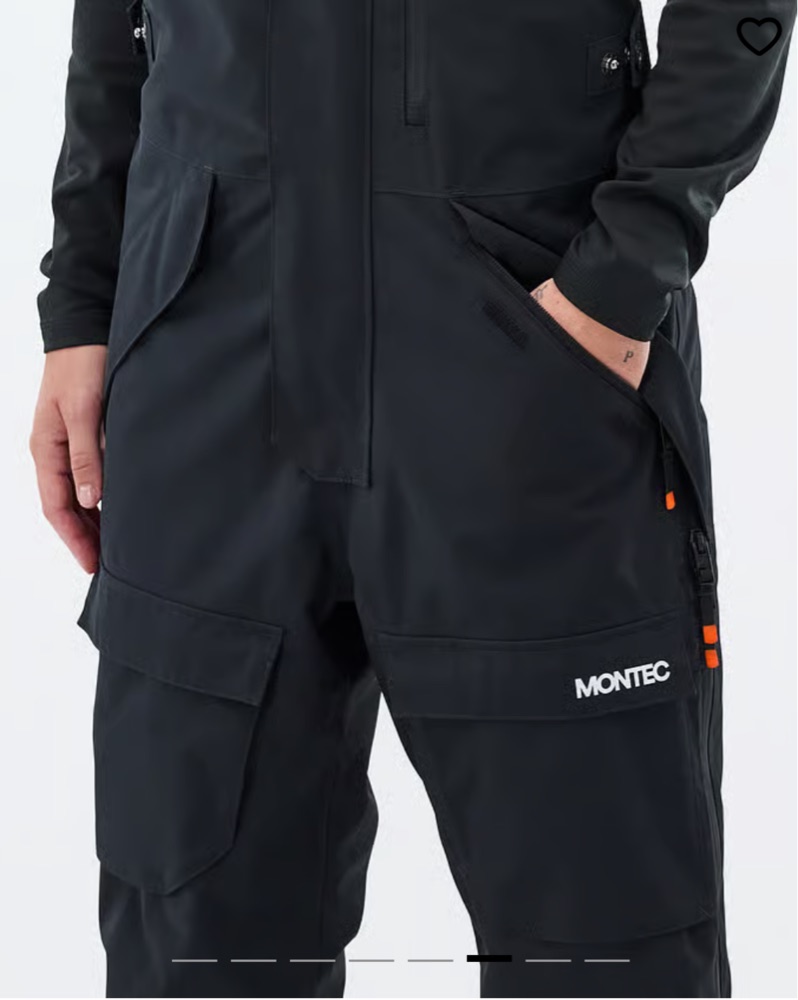 Montec Black Bib Ski Pants by Montec - Pickle