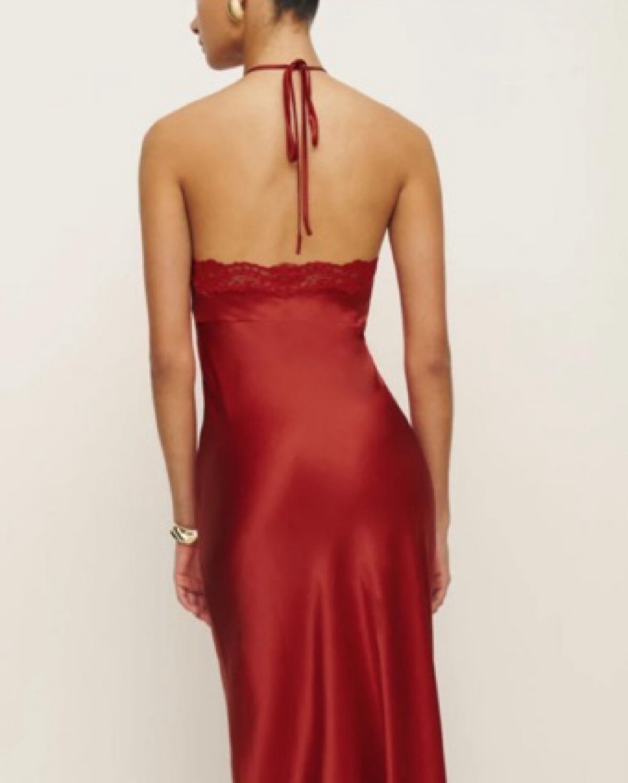 Reformation Red Halter Neck Maxi Dress by Reformation - Pickle