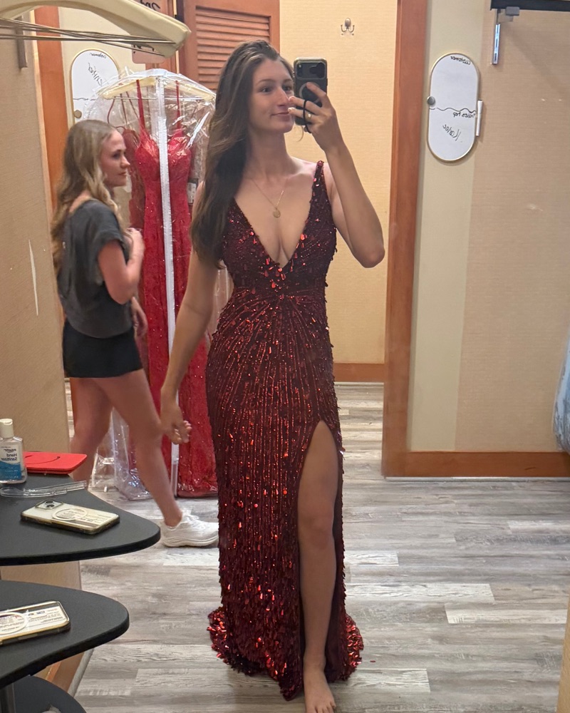 open lace back dress SHERRI HILL - 56360