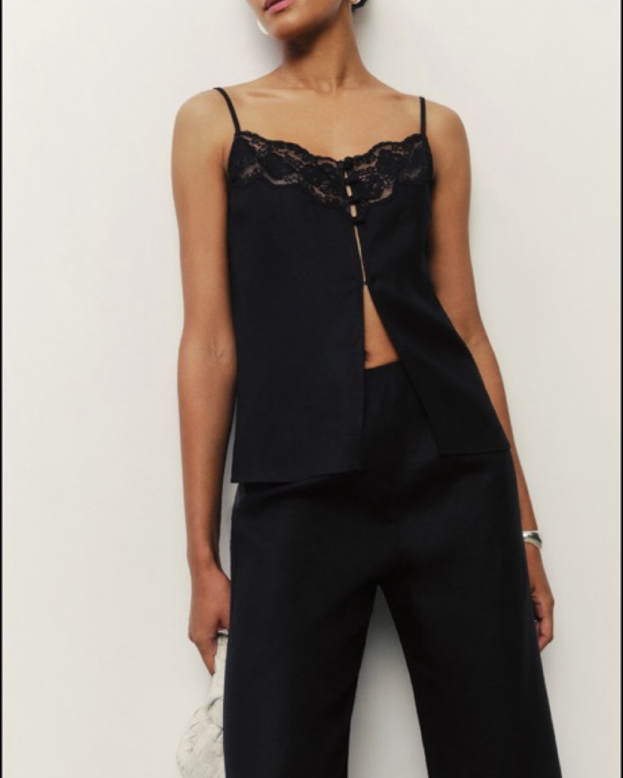 関税なし★REFORMATION★バレッタ 2ピースSET Reformation Beatrice Silk Two-piece Set | Pickle
