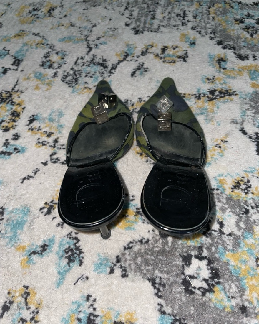 ＊DIOR ディオール＊ GEM MULES Dior Green Gambler Vintage Mule | Pickle