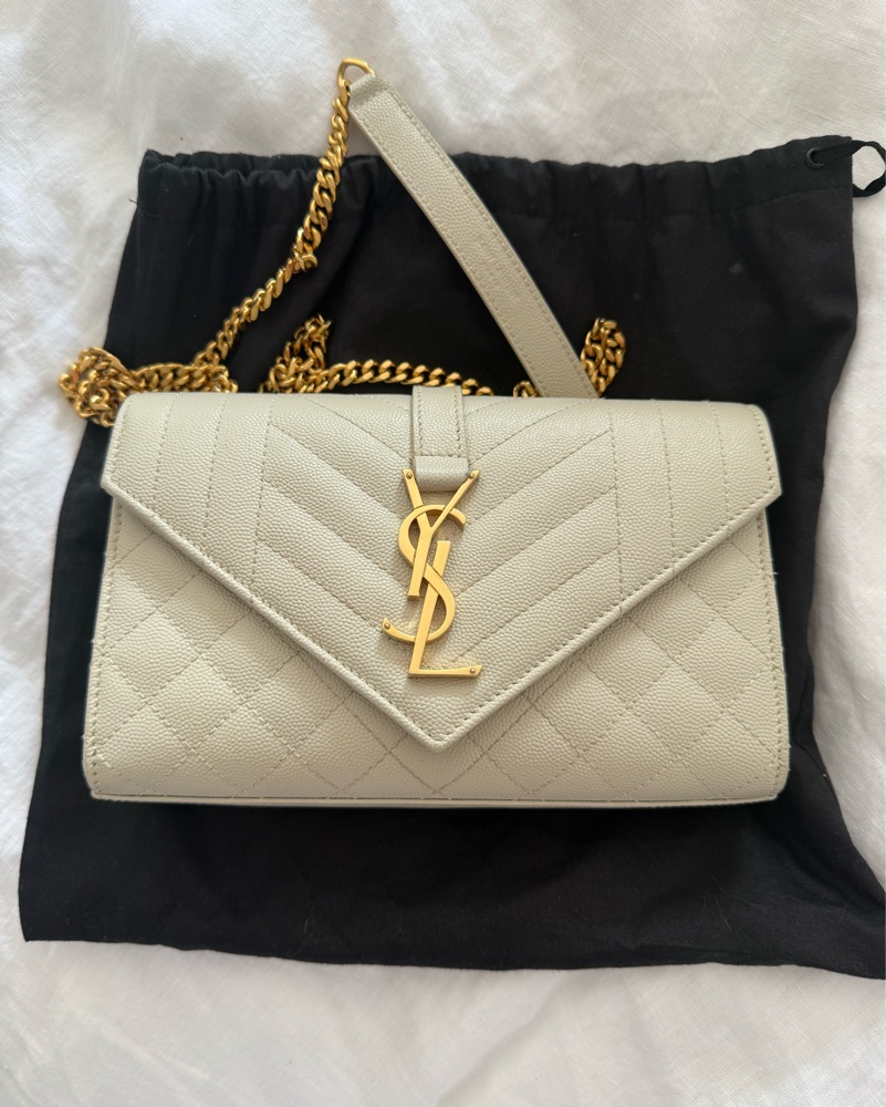 White YSL Bag by YSL - Pickle