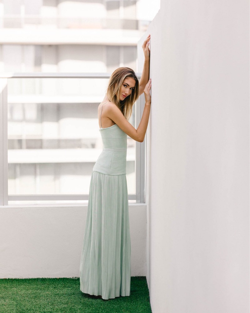 lime green church dress The Silk Body Wrap Dress main image 1