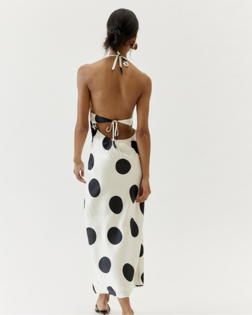 Polka Dot Halter Dress by Urban Outfitters - Pickle