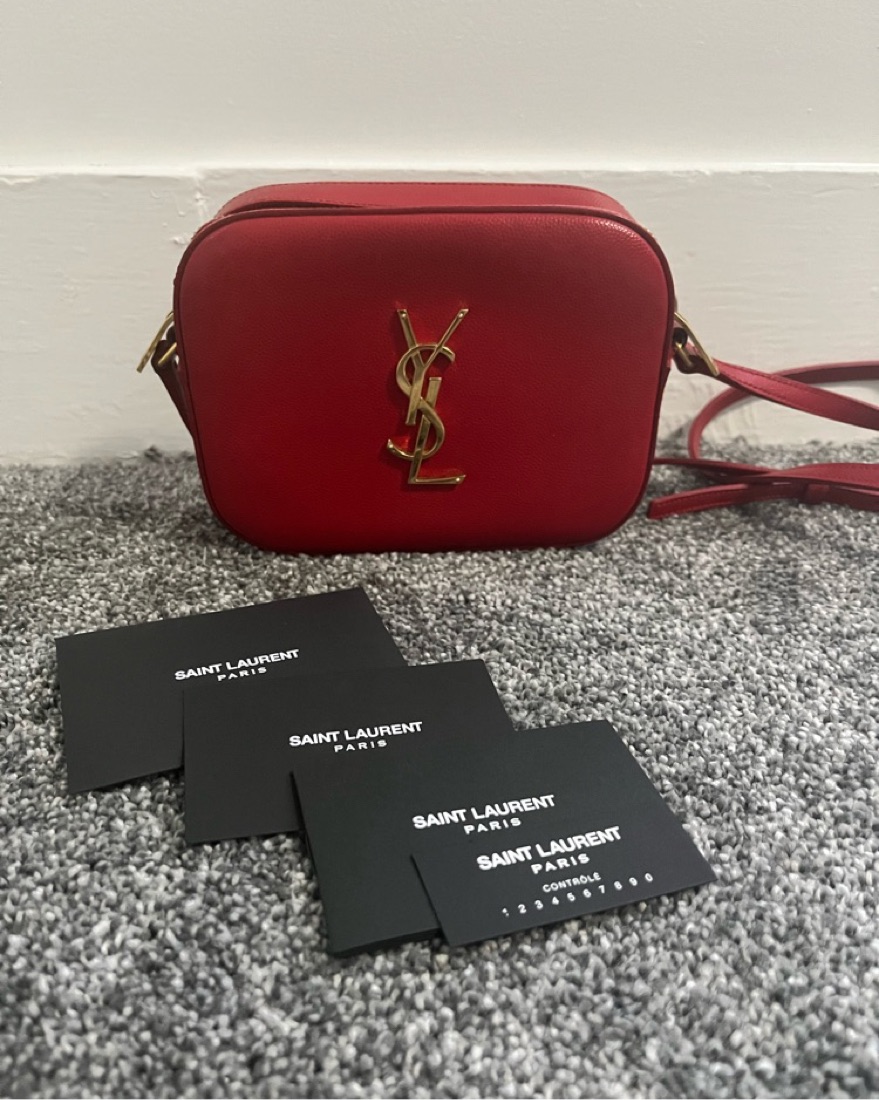 Elegant Red Saint Laurent Crossbody Bag by YSL - Pickle