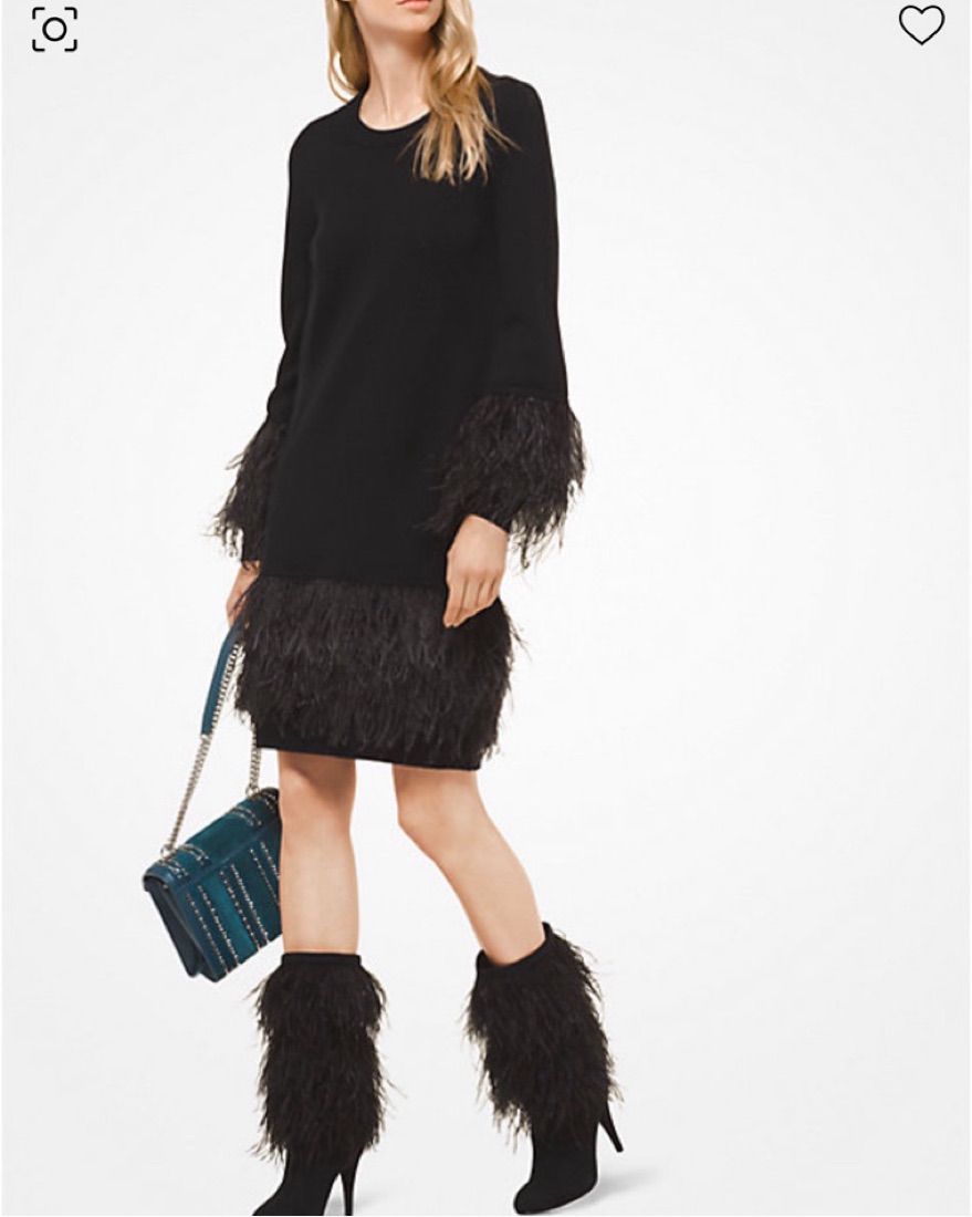 michael kors embroidered dress Michael Kors Collection Hand Embroidered Turtleneck Tulip Dress main image 0