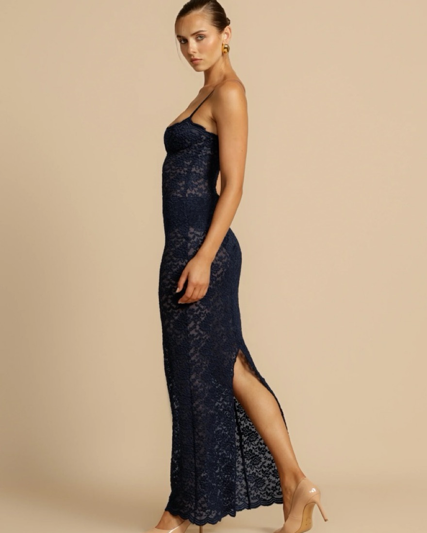 Arcina Ori Margot Dress Navy Lace by Arcina Ori - Pickle