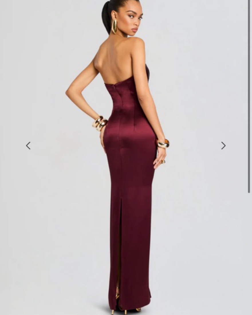 $598 Retrofete Olivine Maroon Dress by Retrofete - Pickle