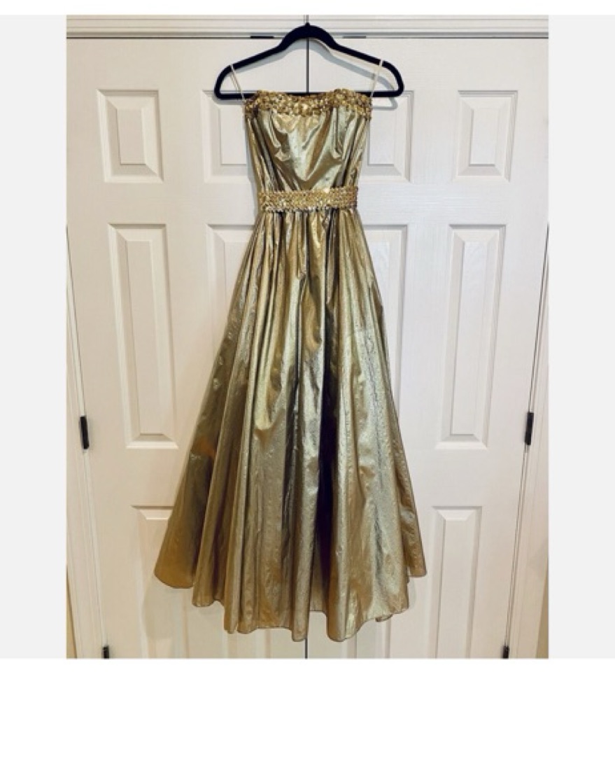 Vintage Gold Dress Gown by Vintage - Pickle