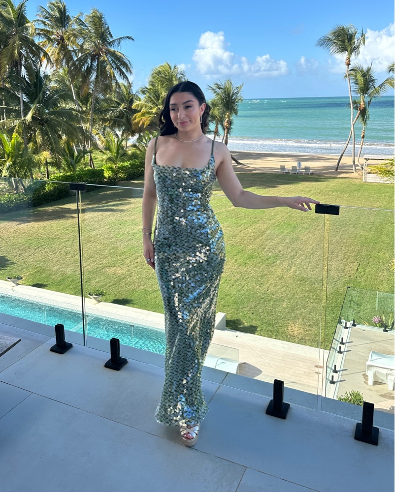 mare mare sequin dress Mare Mare Liquid Sequin Column Maxi Dress