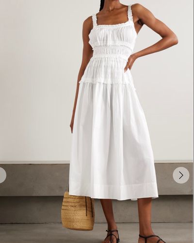 Lavender Linen Camisole Midi Dress by Zimmermann | Pickle