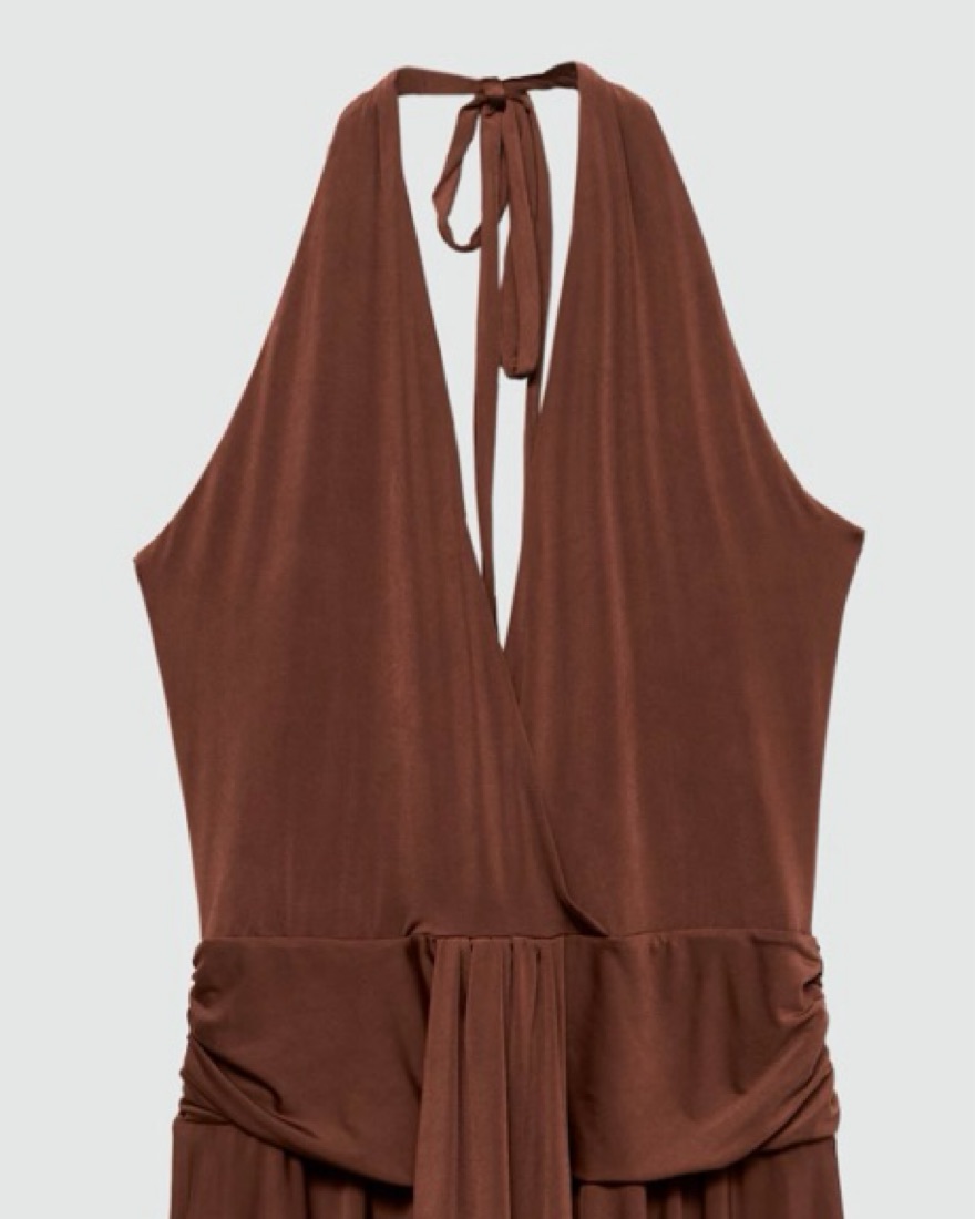 Mango X Siedres Halter Dress by Siedres - Pickle